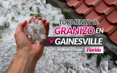 Tormenta de granizo en Gainesville Florida