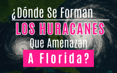 ¿Dónde se forman los huracanesque amenazan a Florida?