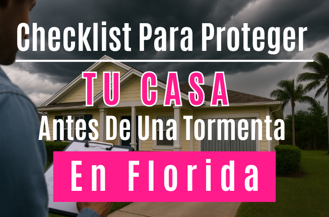 Checklist para proteger tu casa antes de una tormenta en Florida